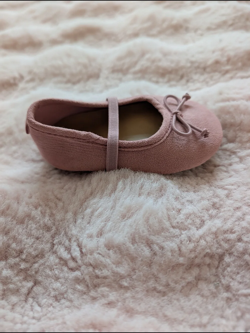 Old Navy Baby Girls Pink Ballet Mary Jane Flats with Bow Size 6-12m